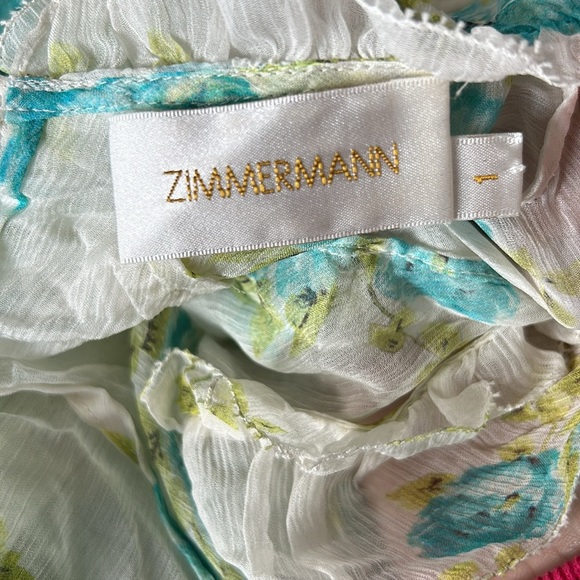 Zimmermann Floral Silk Short Playsuit - Picture 4 of 5